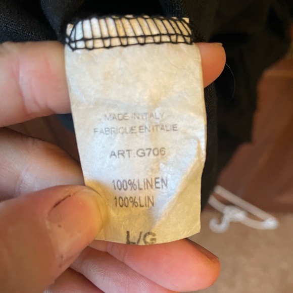 Black Linen Dress - Picture 4 of 4